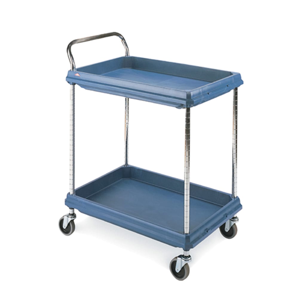 Metro Polymer 2 Tier Deep Ledge Utility Cart BC2636.2D.MB
