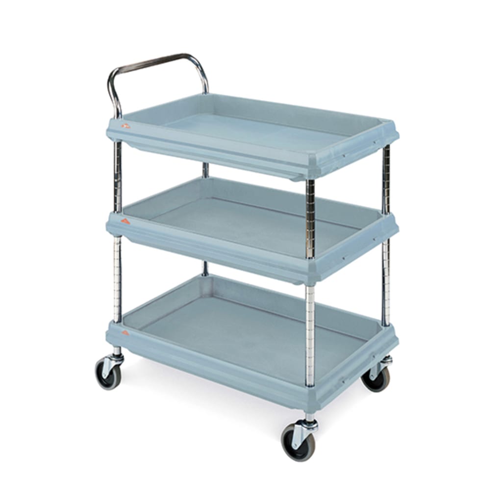 Metro Polymer 3 Tier Deep Ledge Utility Cart BC2636.3D.MB