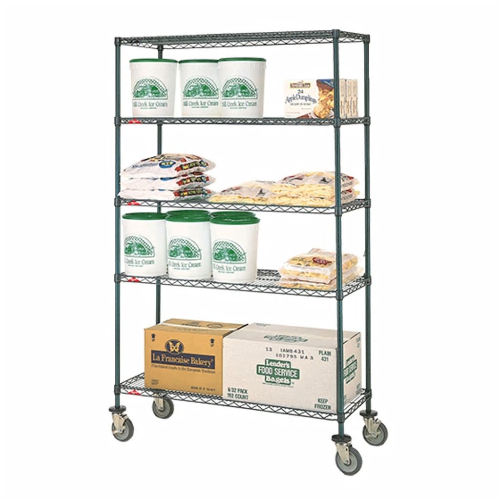 Metro Super Erecta Mobile Wire Shelving - 5 Tier 14 X 30 X 74"