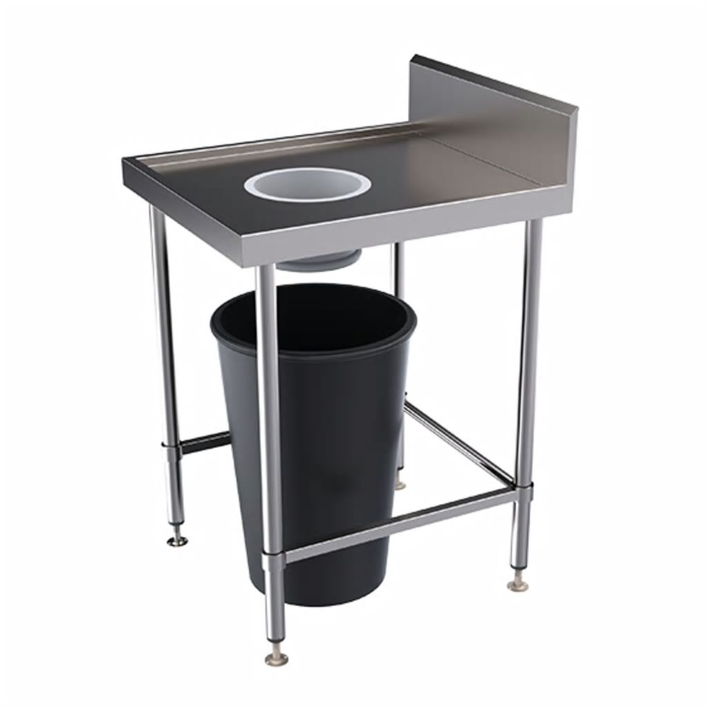 Simply Stainless Sink Bench with Scrape Hole SS05.SH.7.0600