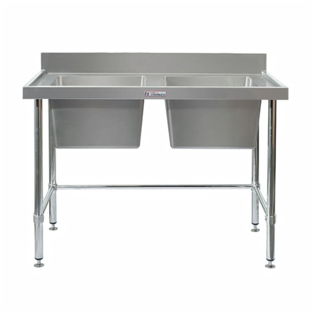 Simply Stainless Double Sink with Splashback SS06.7.2100 LB