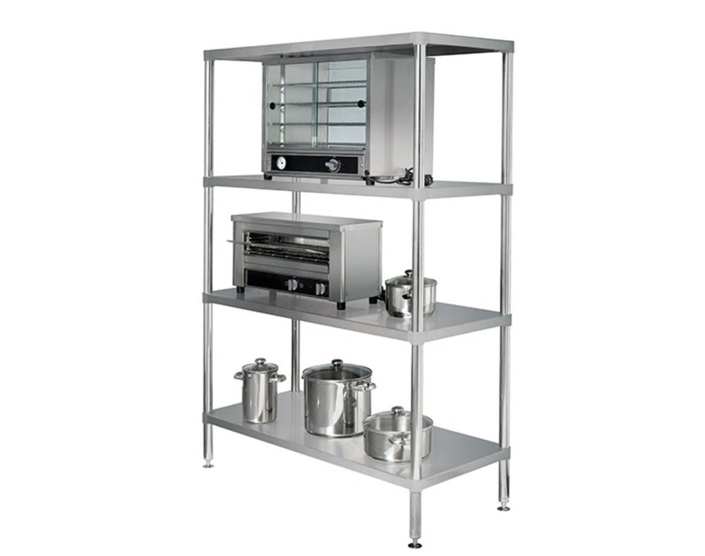 Simply Stainless Adjustable Standard Stainless Steel 4 Tier Shelving SS17.1500SS