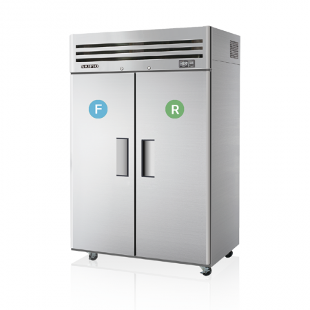 Skipio SRFT25-2 - 2 Door Dual Temp Fridge/Freezer