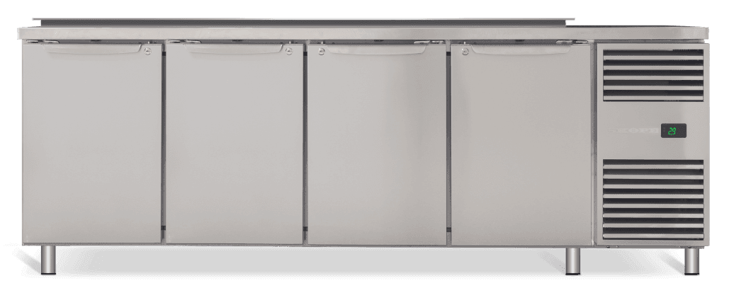 Skope ProSpec 4 Solid Door Salad Preparation Drop-in Collar GN1/3 Right Hand Fridge
