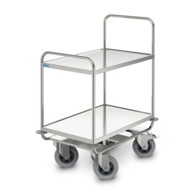 SSW-10X6-2-ERGO - Hupfer General Purpose HD Trolley. 2 Tier. 1000 X 600Mm. Ergonomic Handle