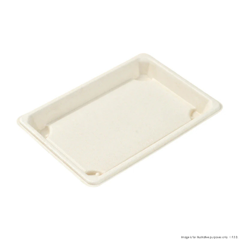 PakMax 6.5"*3.5"*0.8" Sugarcane Sushi Tray - ST-04