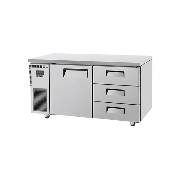 Skipio SUR15-3D-3 Under Counter Fridge - 1 Door & 3 Drawers