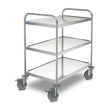 SW-6X4-3 - Hupfer General Purpose Trolley. SS. 3 tier. 600 x 400mm.
