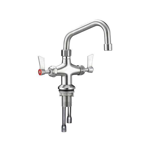 3Monkeez T-3MDH12 Guardian Dual Hob Mount Tap Body w/ 12" Swivel Spout