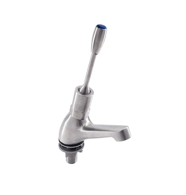 3Monkeez T-3MSS-PT6L Guardian Lever Handle Pillar Tap - Stainless Steel
