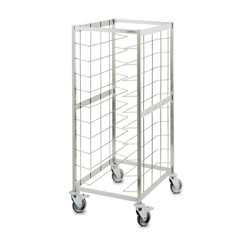 TAWEDEL-2-20L-EN - Hupfer Tray Trolley. 2 Compartment. SS. Suit 355 X 460 Tray