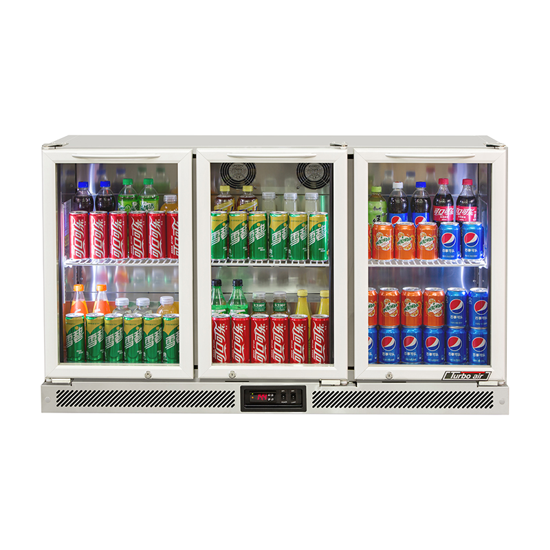 Turbo Air TB13-8H-SWSSS-N Back Bar Refrigerator – 3 Doors Swing Glass Doors, Back Mounted, Stainless Steel, Stainless Trim