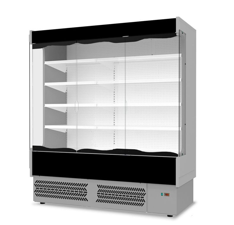TDVB80-CA-187 Vulcano Supermarket 3 Door Open Display