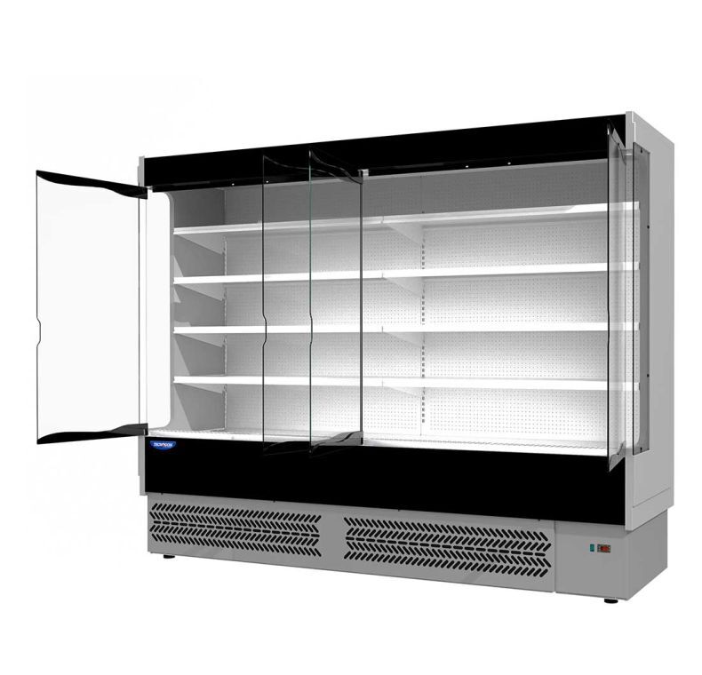 TDVB80-CA-250 Vulcano Supermarket 4 Door Open Display