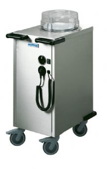 TEH-1-V19-26 - Hupfer TEH-1 V19-26 HEATED SINGLE PLATE DISPENSER MOBILE SUIT 190 TO 260MM PLATE
