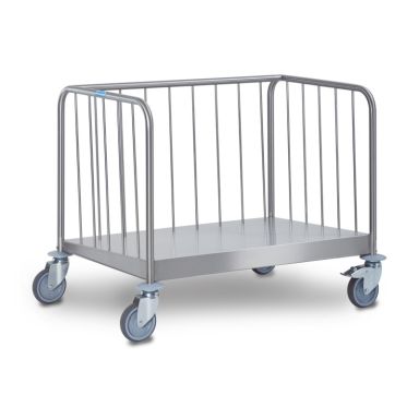 TETW-1-6-26 - Hupfer Mobile Plate Trolley. Low Version. Single Sided.Extra Deep