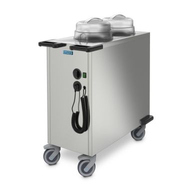 TEUH-2-VS-19-26 - Hupfer TEUH-2 VS19-26 Mobile Plate Dispenser. Fan Assist Heated. Twin Tube.