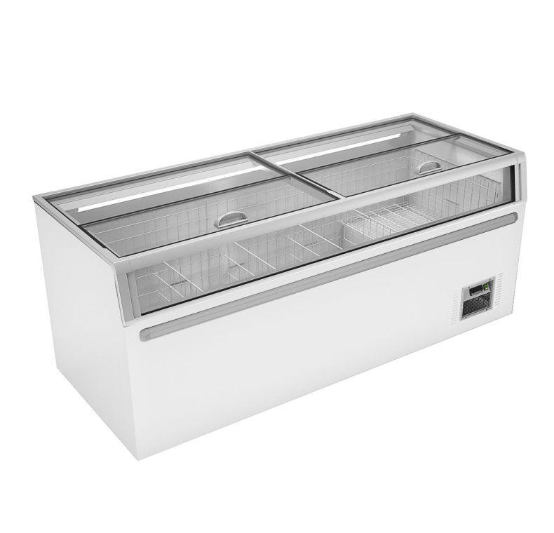 Thermaster 575L Supermarket Island Freezer with Glass Sliding Lids ZCD-L145G