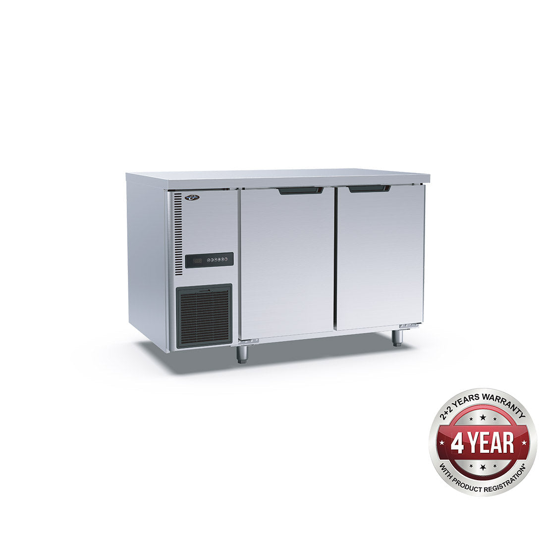 Thermaster Stainless Steel Double Door Workbench Fridge TL1200TN