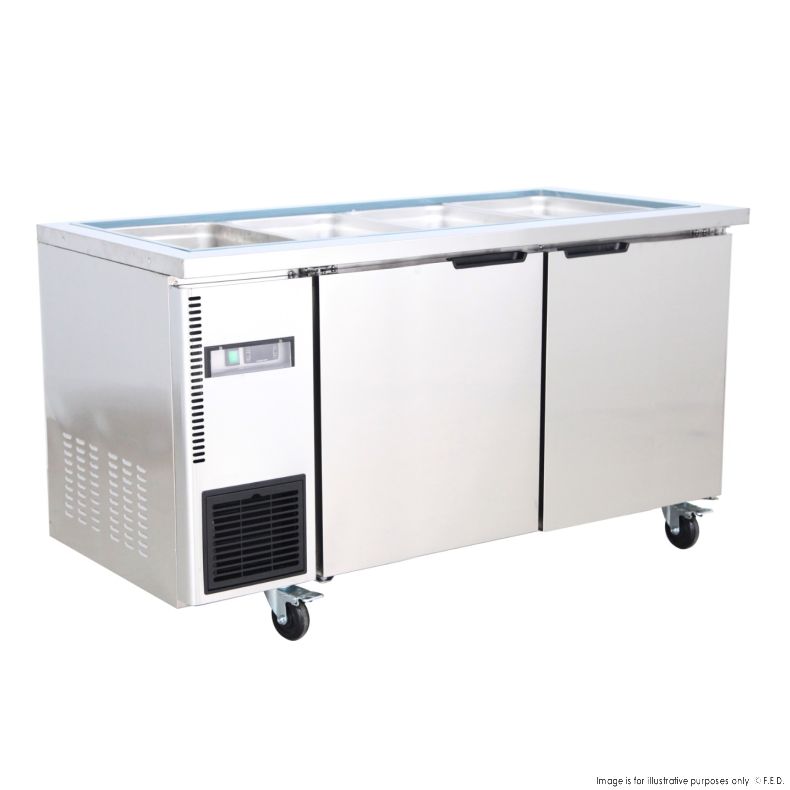 Thermaster 12x1/3 GN pan Ventilated Refrigerated Saladette - TL1500TN-12P