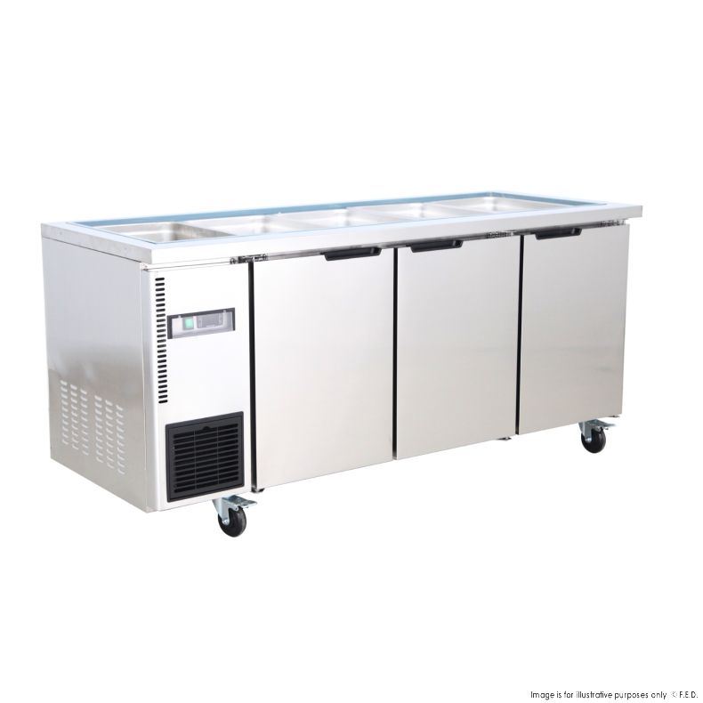 Thermaster 15x1/3 GN pan Ventilated Refrigerated Saladette - TL1800TN-15P