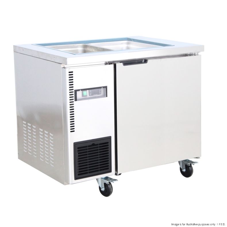 Thermaster 6x1/3 GN pan Ventilated Refrigerated Saladette - TL900TN-6P