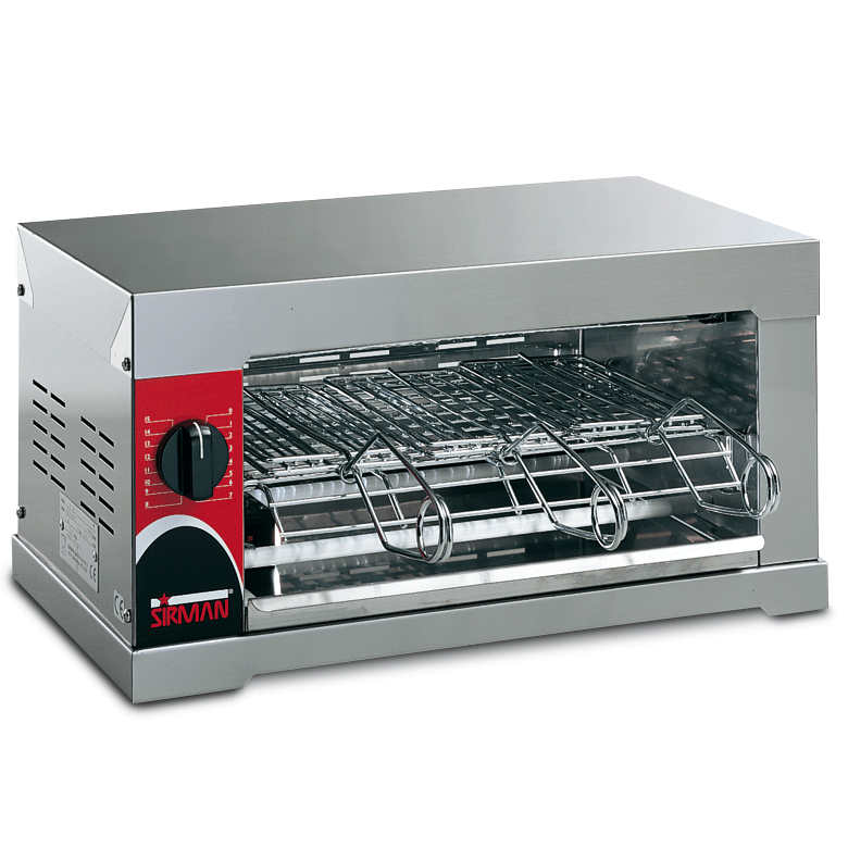 Sirman 6Q Electric 6 Slice open grill toaster | salamander - 35206102SI