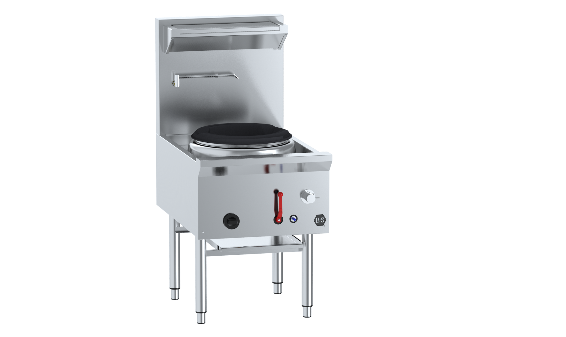 B&S BLACK UFWWD-1 Single Hole Deluxe Waterless Wok Table