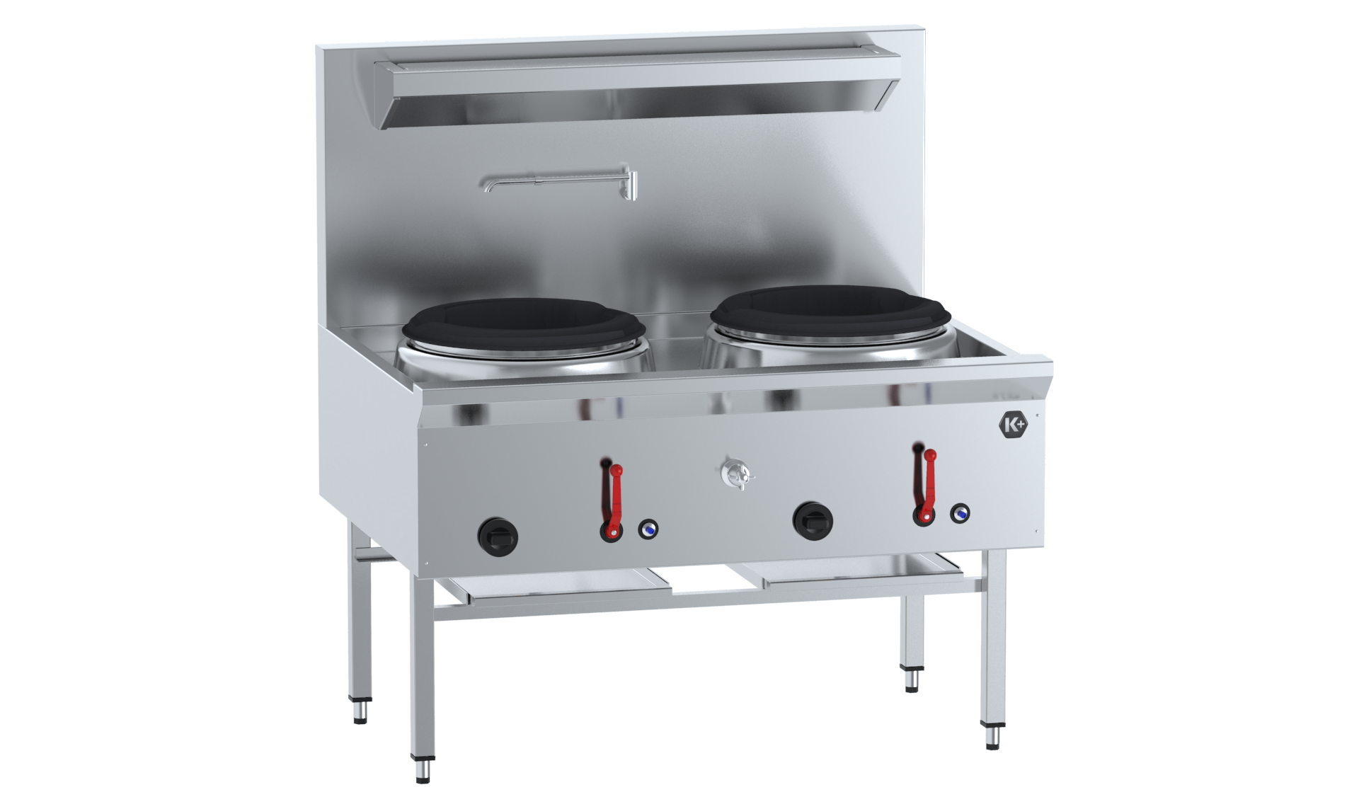 K+ UFWWK-2 - Two Hole Waterless Wok Table