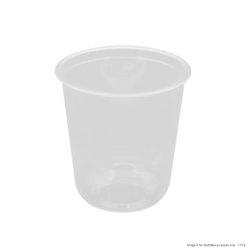PakMax 90mm 500ML PET U-Shaped Cold Cup - UCC-90-500C