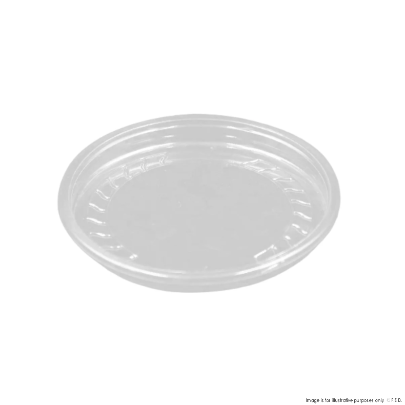 PakMax 117mm PET Deli Container Outer-fit Flat Lid - OF-117C-PET-LID