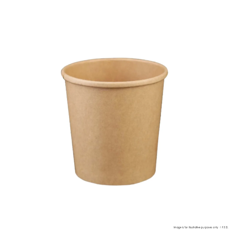 PakMax KRAFT 8oz Paper Deli Container - DELI-96-8K