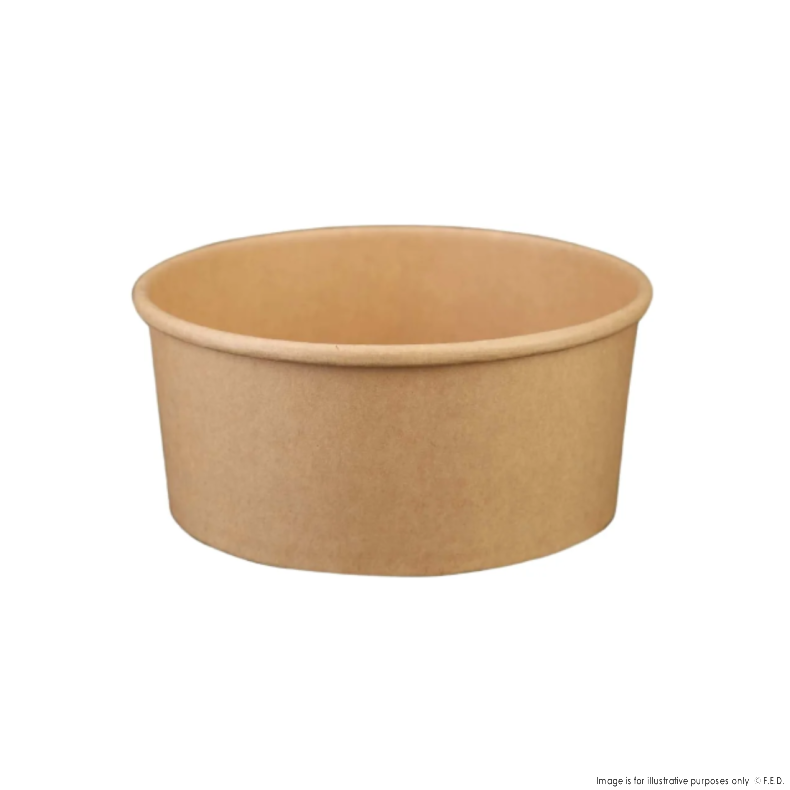 PakMax 1000ML Kraft Paper Salad Bowl - KPSB-75H-1000