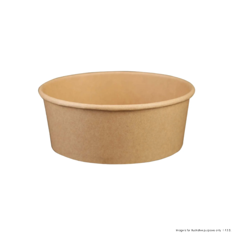 PakMax 1500ML Kraft Paper Salad Bowl - KPSB-65H-1500