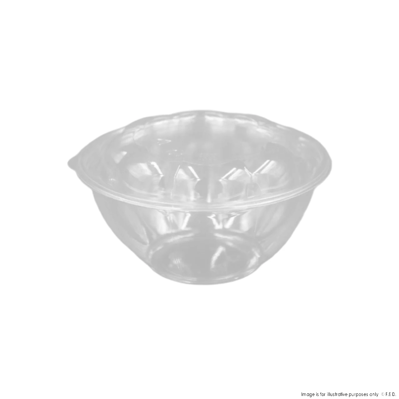 PakMax PET Rose Salad Bowl Combo 32oz - RSBC-32C