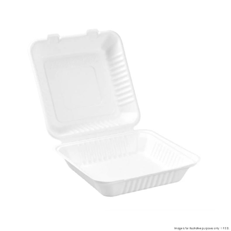 PakMax 9*9" Sugarcane Clamshell - CS-99