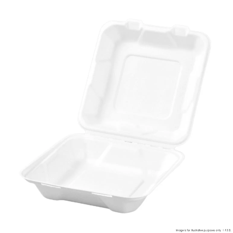PakMax 8*8" Sugarcane Clamshell - CS-88