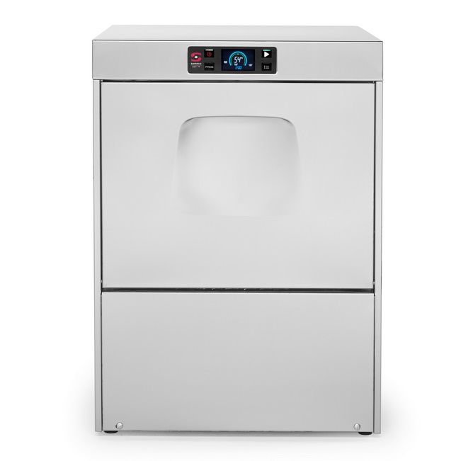 UNDERCOUNTER DISHWASHER with drain pump and detergent/rinse aid dosing equipment. Multiphase unit - 15A standard - 3phase on request
