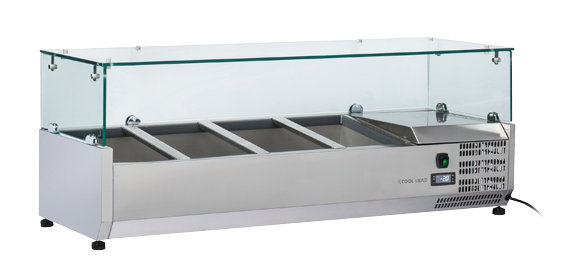 Anvil VRX1200 Refrigerated Glass Canopy Ingredient Unit