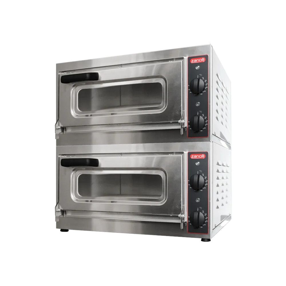 Zanolli Vulcano 40+40 Electric Countertop Double Deck Pizza Oven