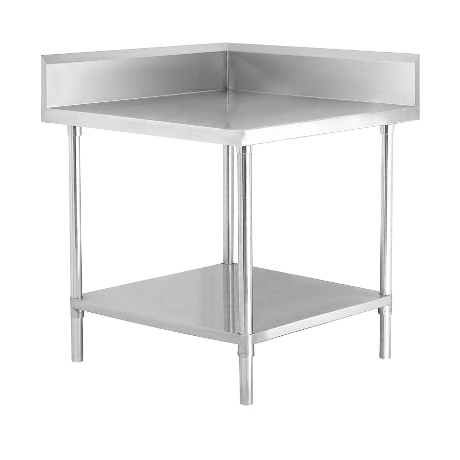 Modular Systems - Corner Workbench With 150Mm Splashback & Undershelf WBCB6-0600/A