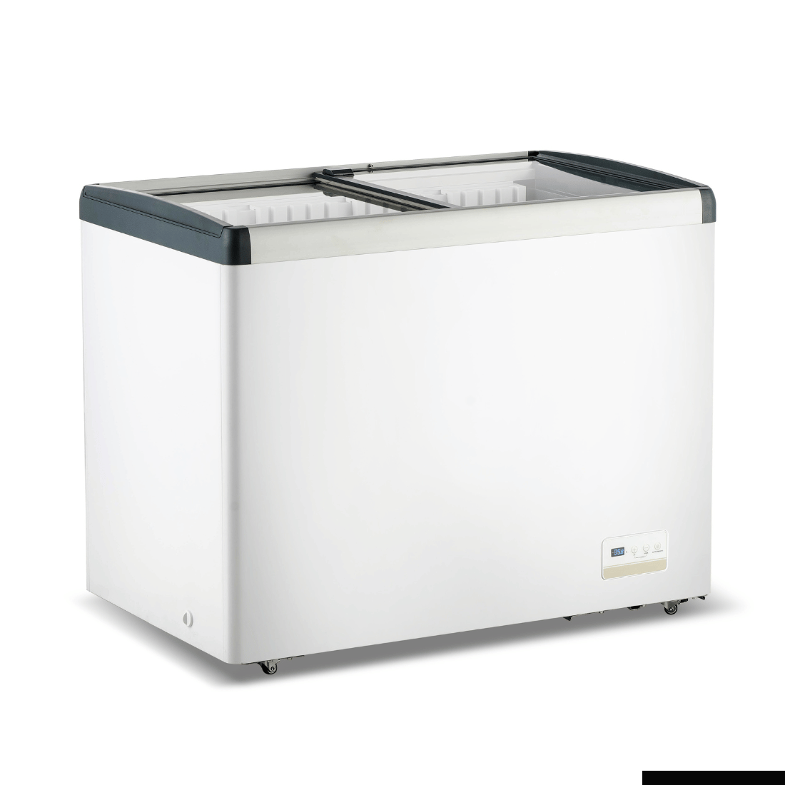 Thermaster 336L Chest Freezer with Flat Glass Sliding Lids - WD336G
