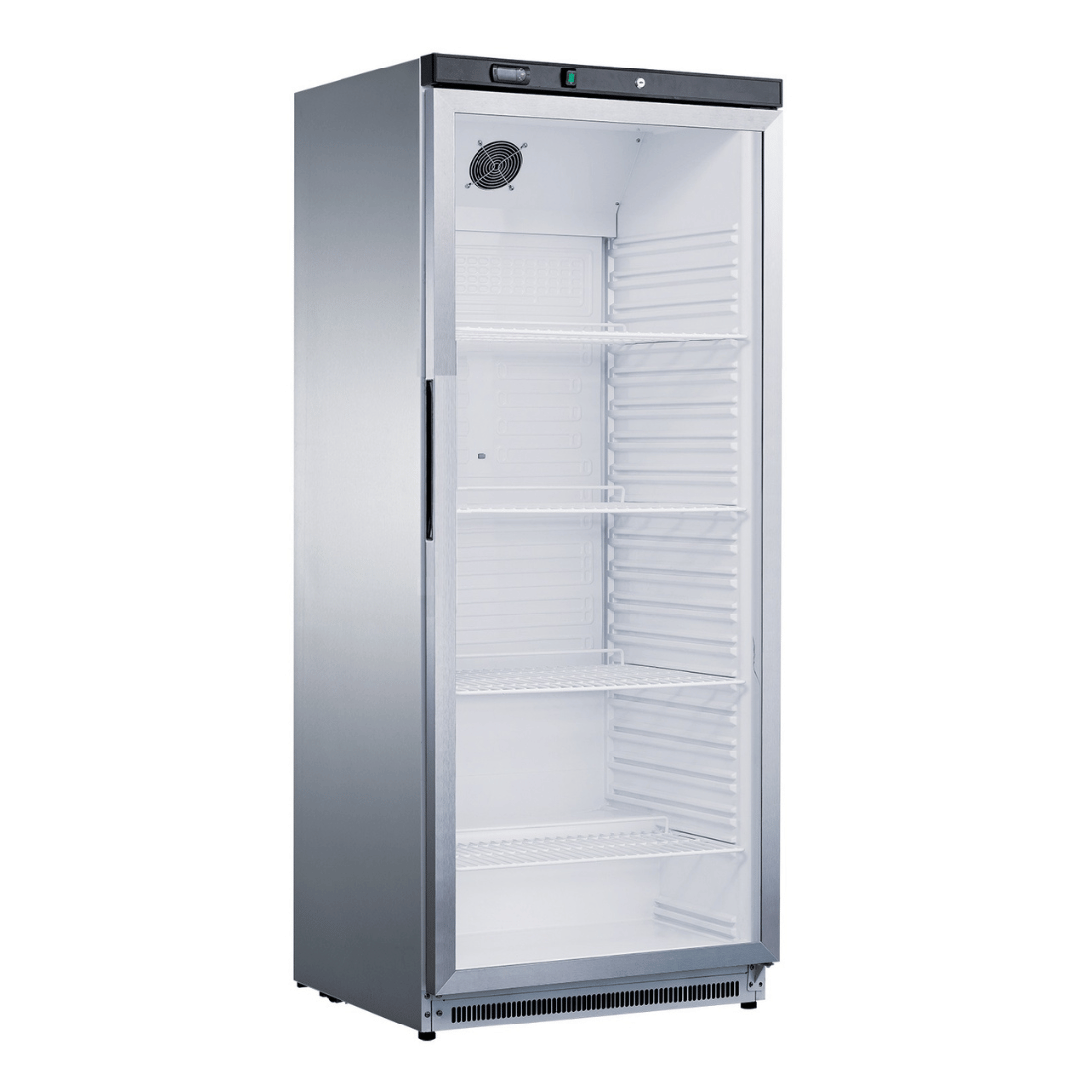 FED-X 613L Single Glass Door Fridge 777x695x1890 240V 462W/10A