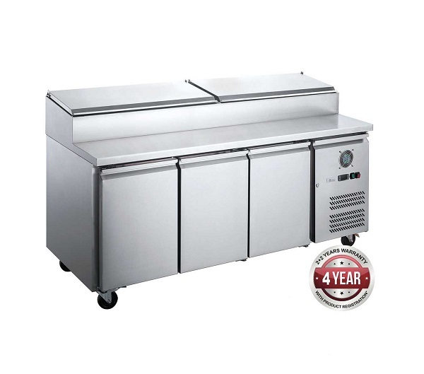 FED-X XSS7C18S3V - Pizza Make-Up Bench 8 x 1/3 GN Pans - 1795mm