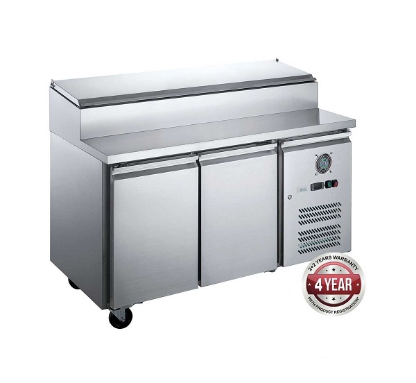 FED-X XSS8C15S2V - Pizza Make-Up Bench 8 x 1/3 GN Pans - 1510mm