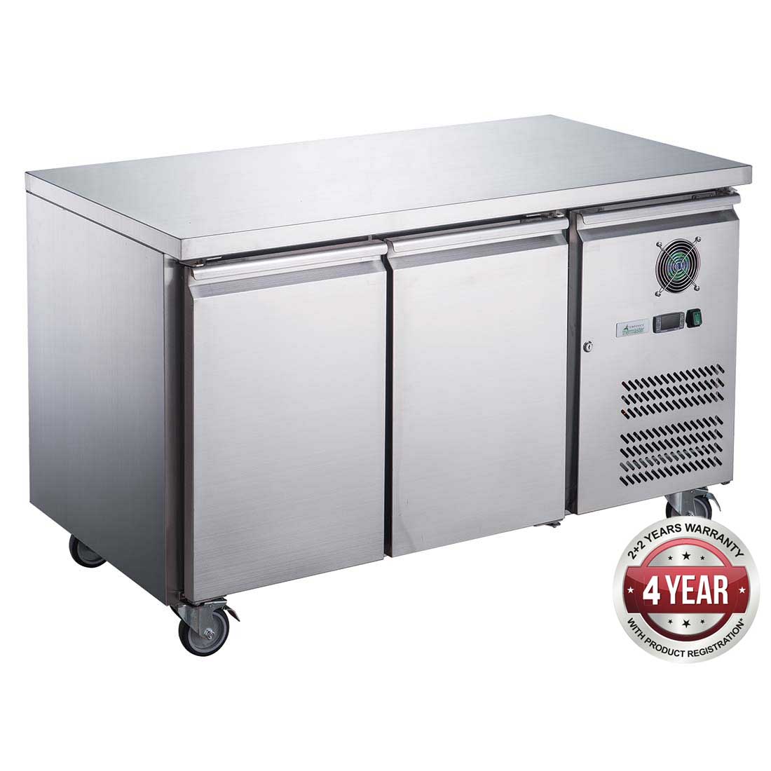 Thermaster FED-X S/S Two Door Bench Freezer XUB6F13S2V