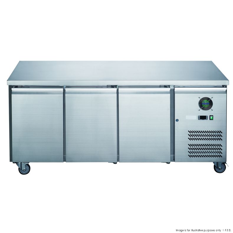2NDs: FED-X S/S Three Door Bench Fridge - XUB7C18S3V-NSW2077