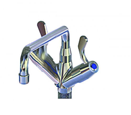 Y015-Y182 Yellow Tapware Deck Mount Faucet – Double Pantry Faucet 300mm Swing Spout with 1/4 turn levers