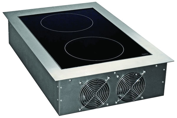 Y3500DDSS Yellow Induction 2 x 3500watt Built in Dual Hob Unit 450mm x 700mm x 208mm 30amp single phase – supplied unplugged
