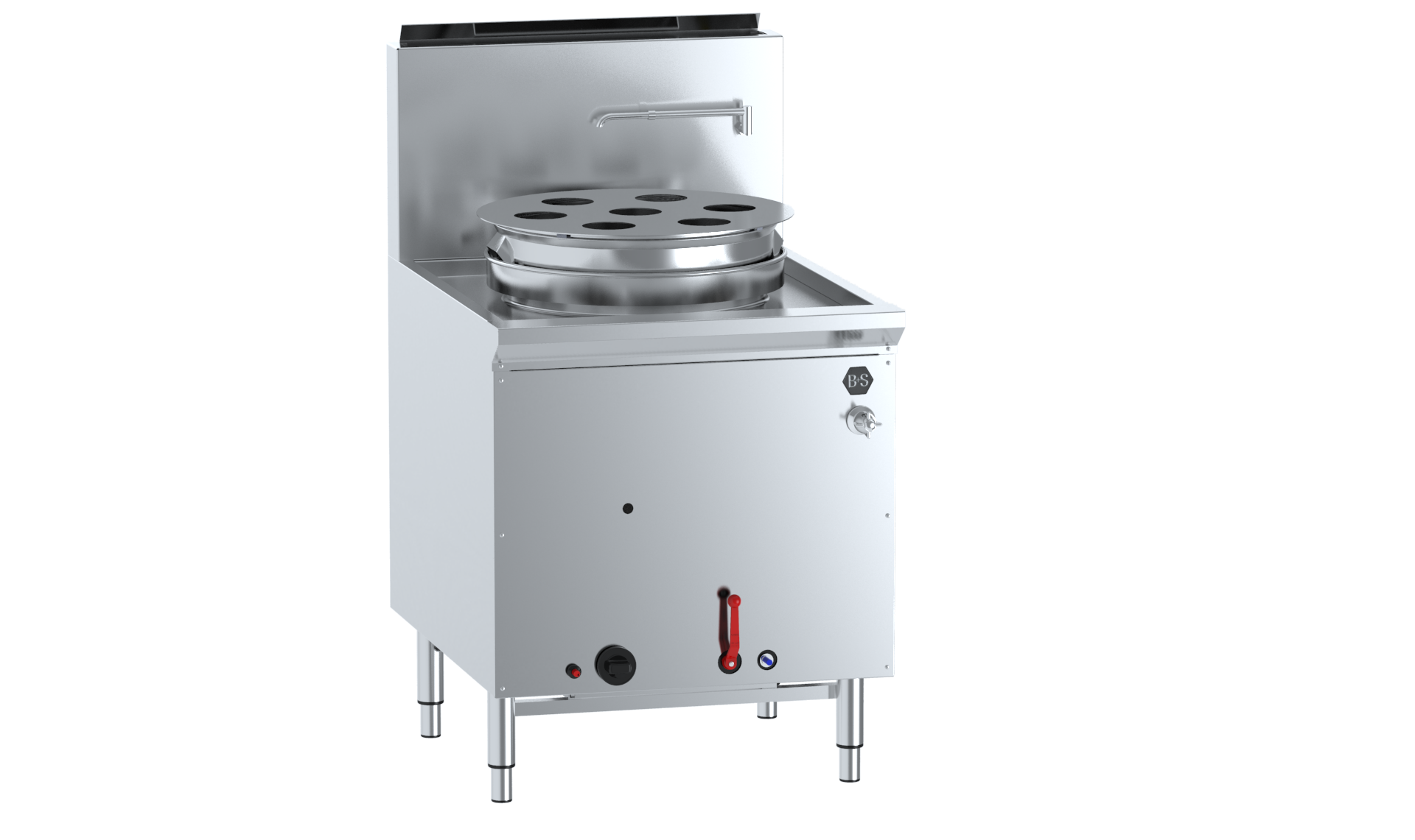B&S Black YCJSF-1 - Single Hole Waterless Pot Steamer